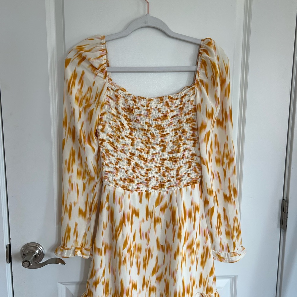 Rahi Ruffled Colorful Long Sleeve Mini Dress - Picture 3 of 3